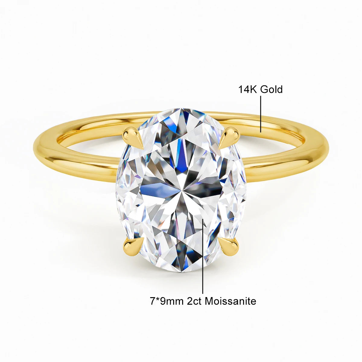 Moiss Oval Gold
