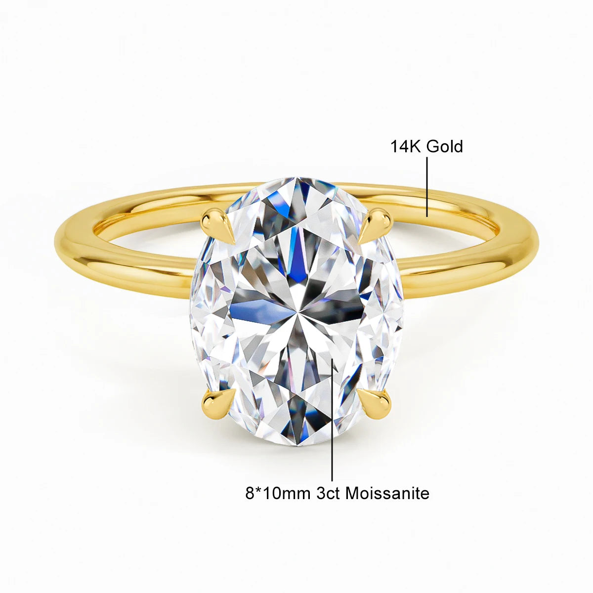 Moiss Oval Gold